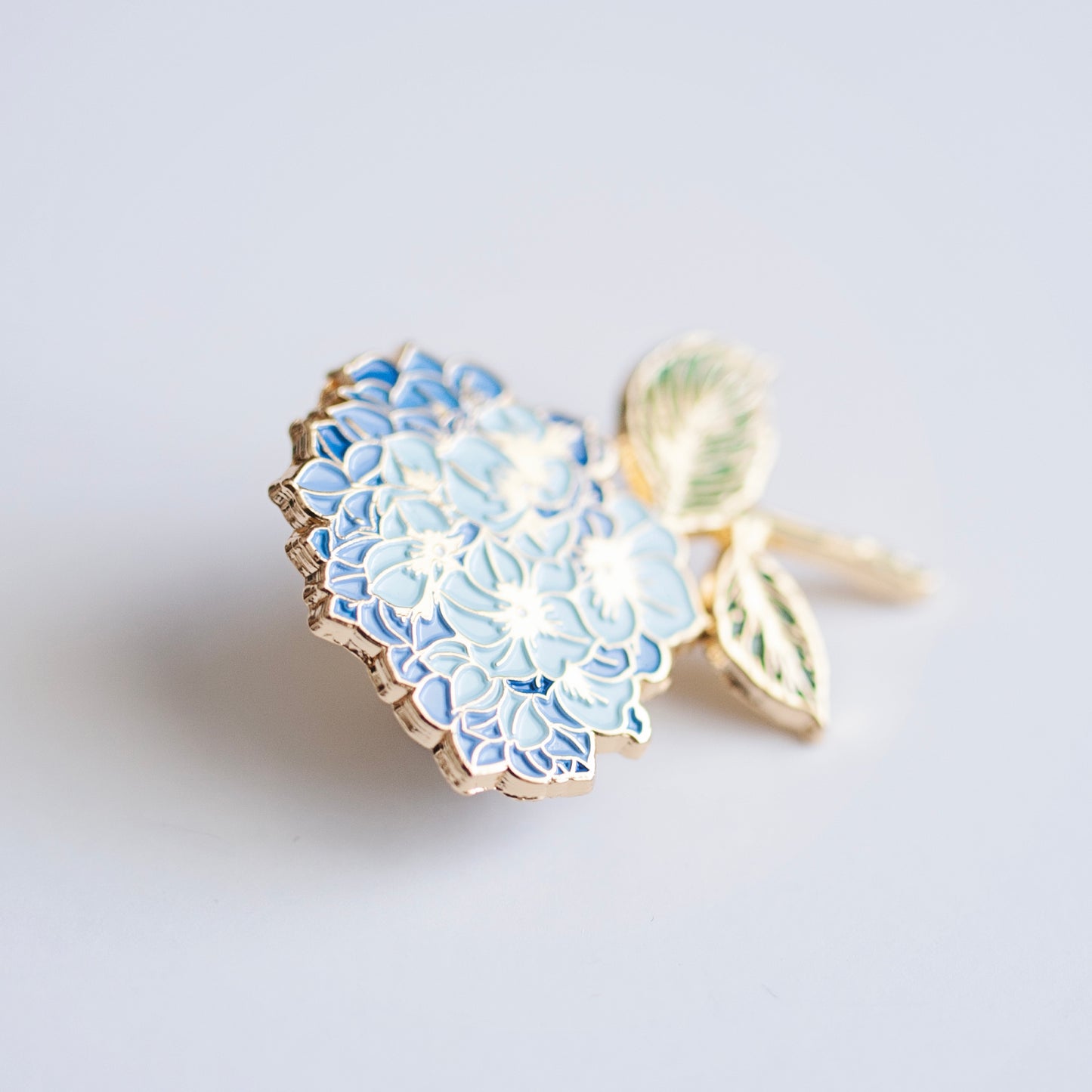 Blue Hydrangea Enamel Pin