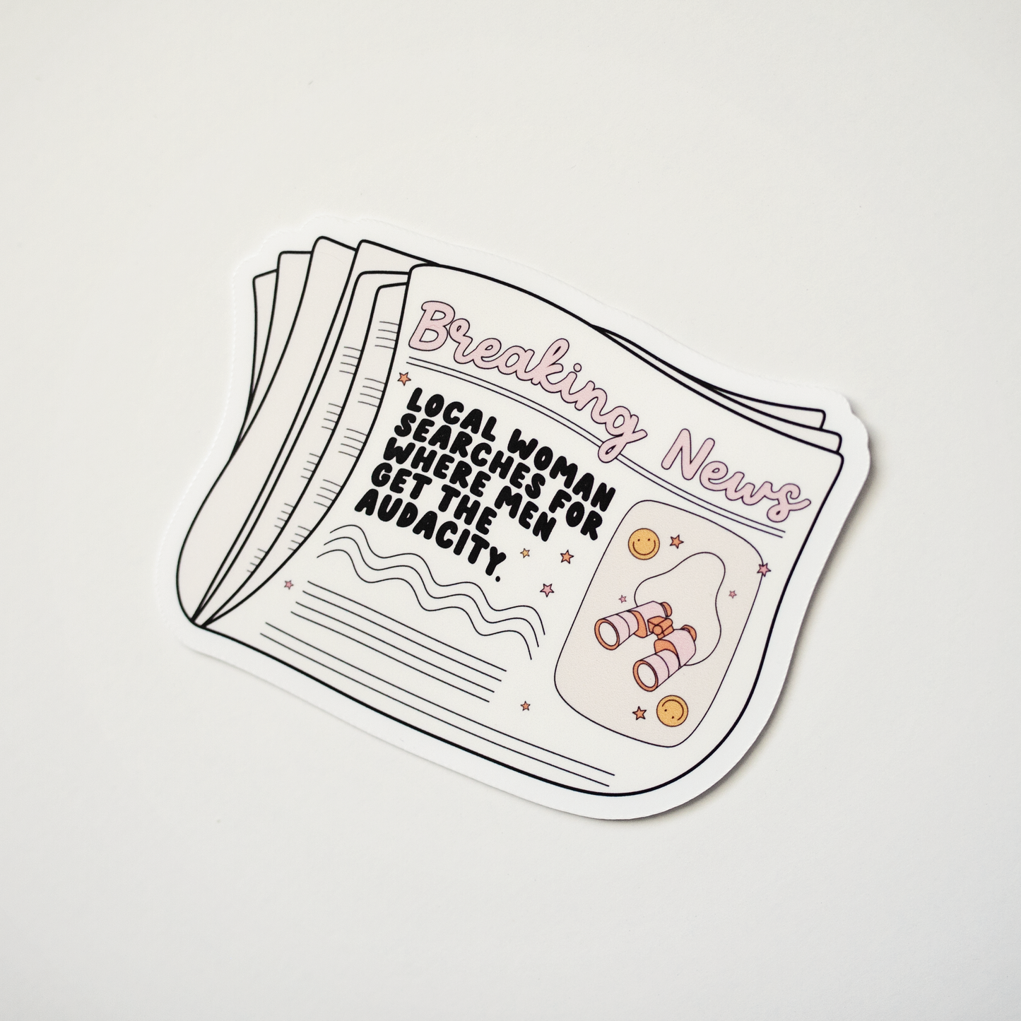 Breaking News Matte Vinyl Sticker