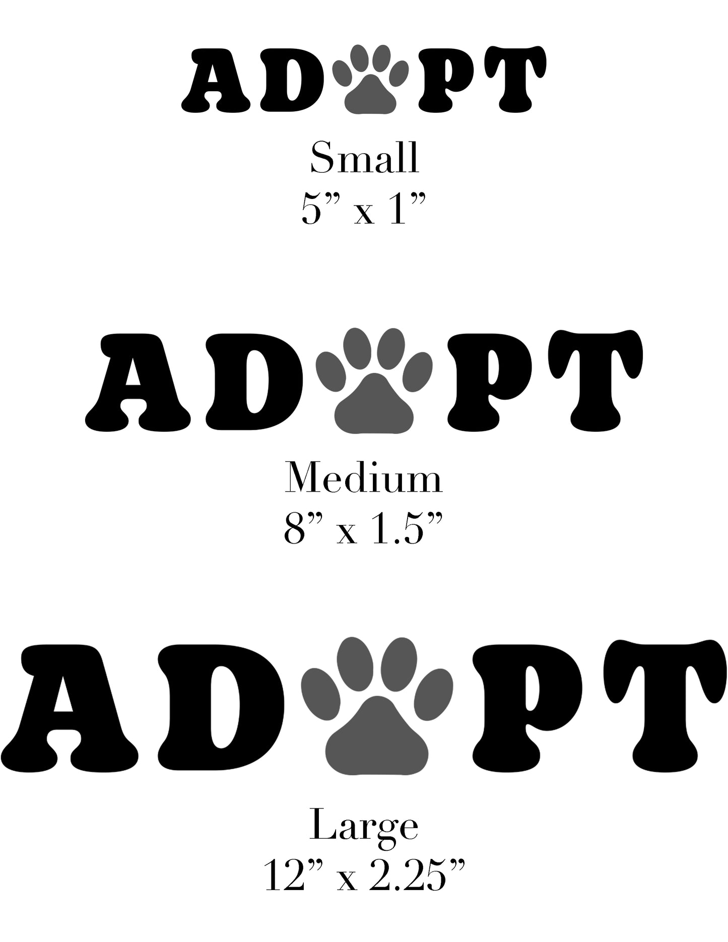 Adopt Vinyl Decal