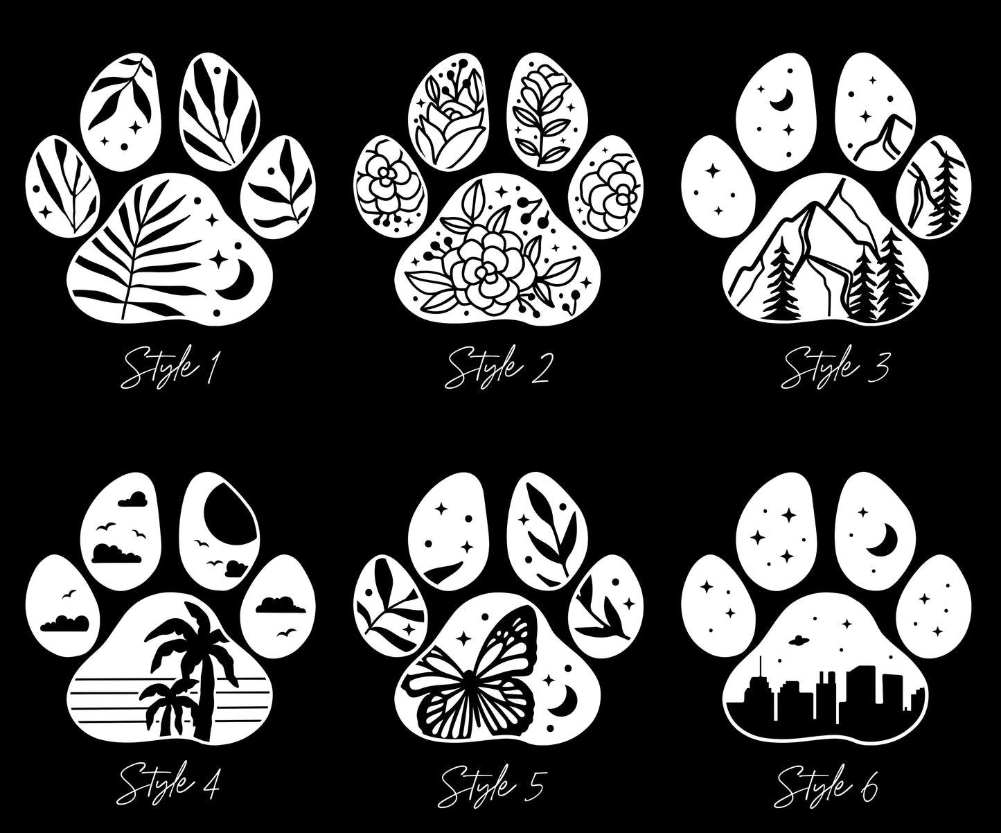 Dog Paw Vinyl Decal