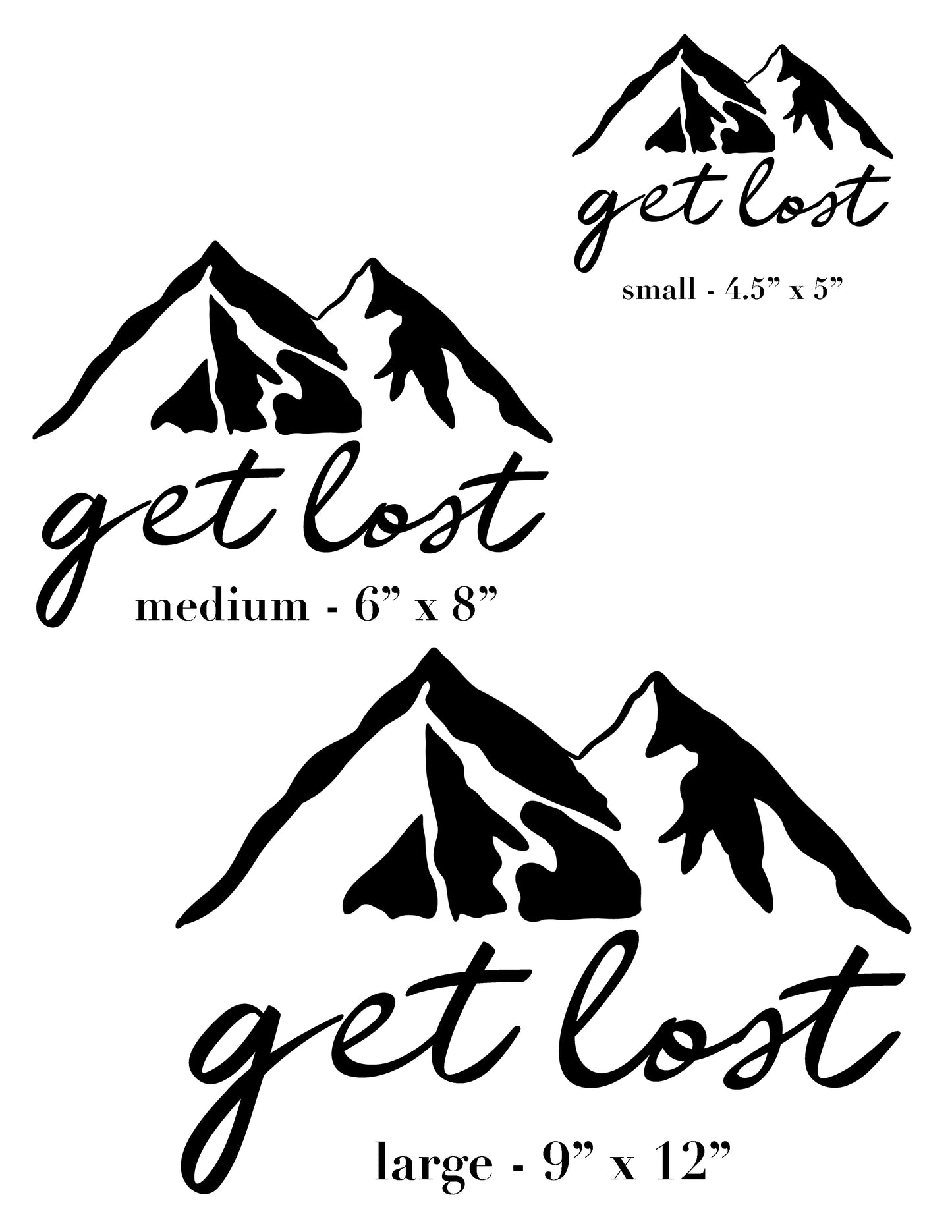 Get Lost Vinyl Decal