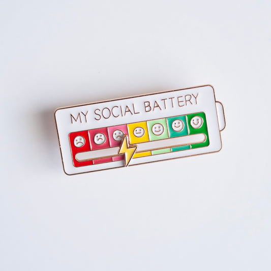 Social Battery Pin