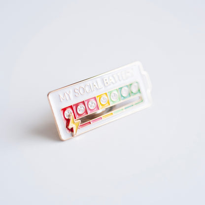Social Battery Pin