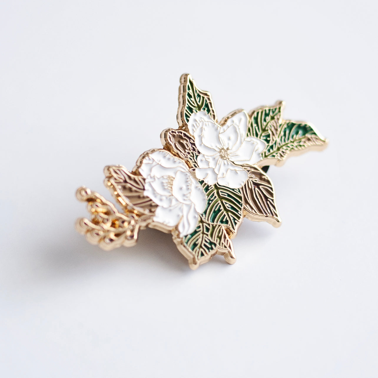 Magnolia Enamel Pin