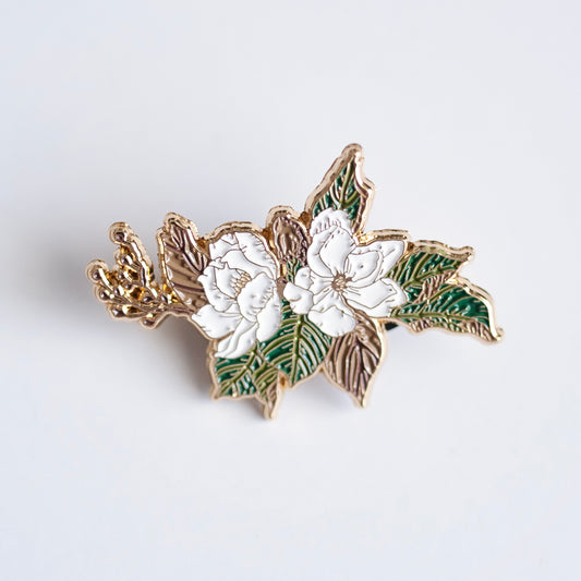 Magnolia Enamel Pin