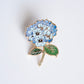 Blue Hydrangea Enamel Pin