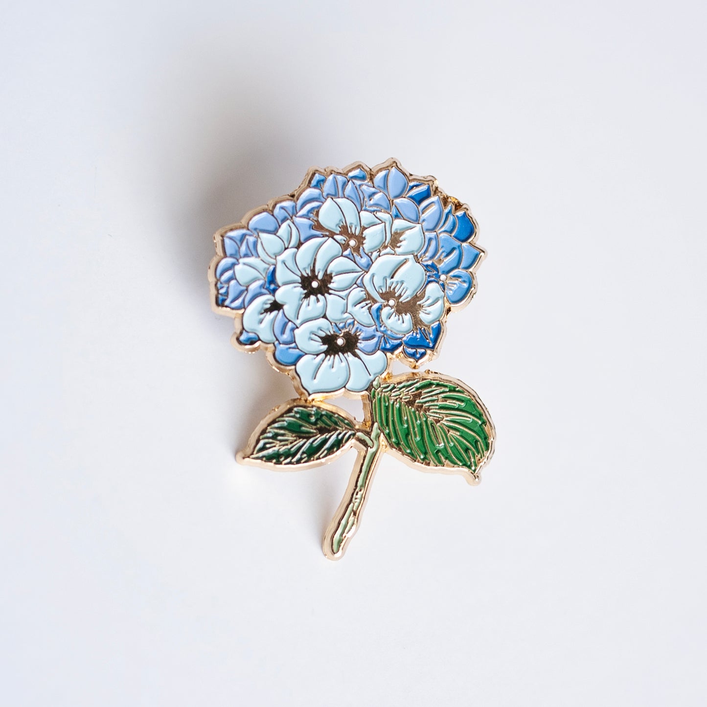 Blue Hydrangea Enamel Pin