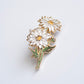 Daisy Enamel Pin