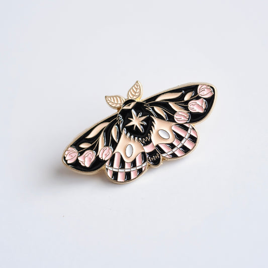 Boho Moth Enamel Pin