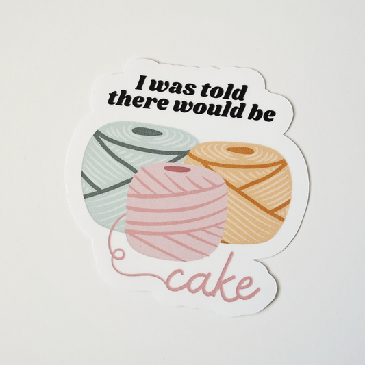 Yarn Cake Matte Vinyl Sticker