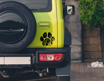 Dog Paw Vinyl Decal
