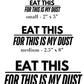 Eat My Dust Vinyl Decal