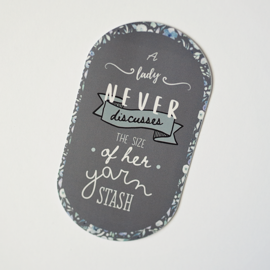 Yarn Stash Matte Vinyl Sticker