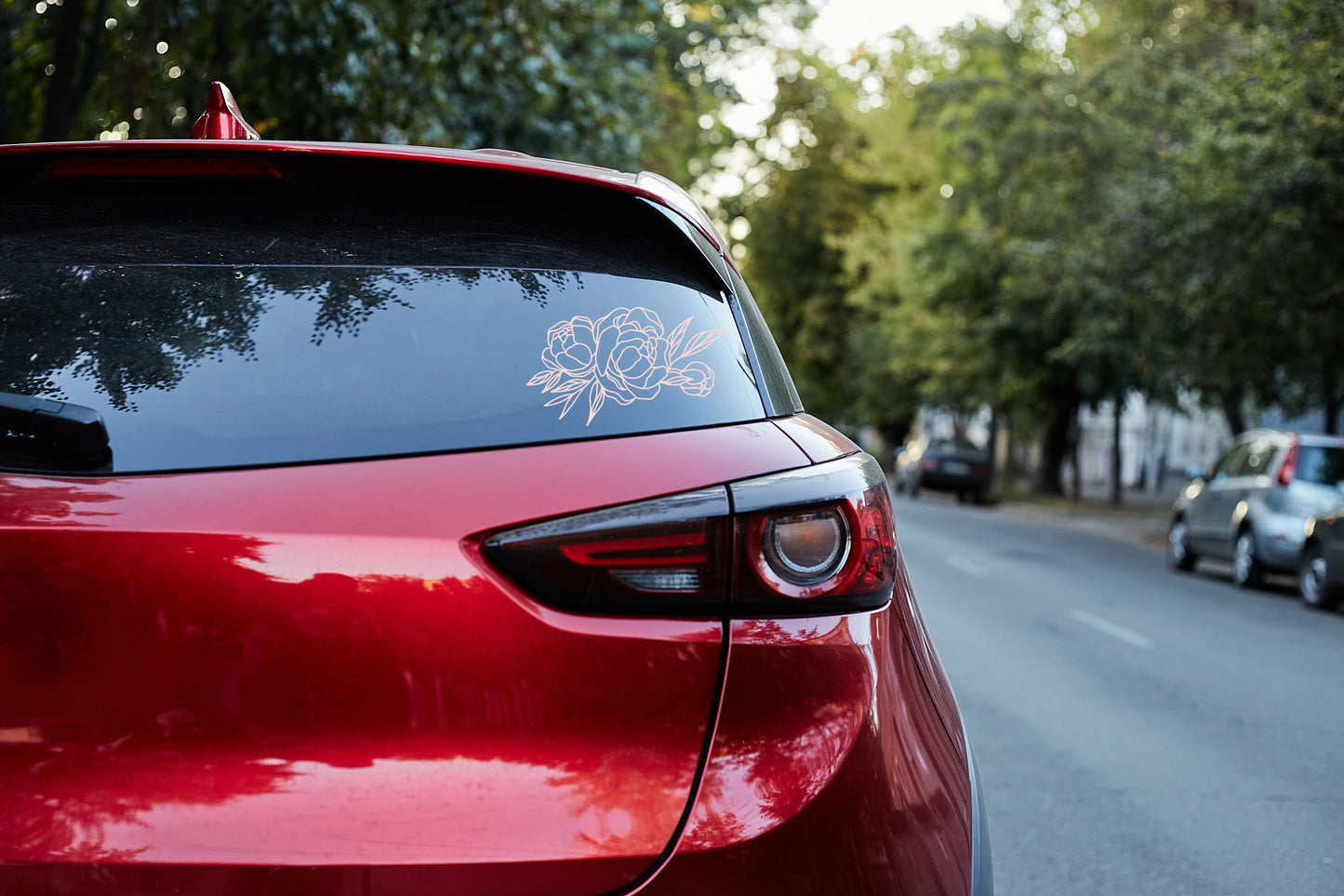 Peony Bouquet Vinyl Decal