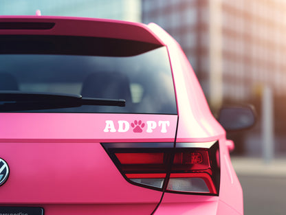Adopt Vinyl Decal