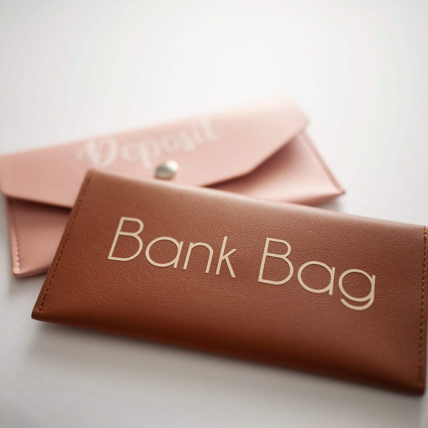 Faux Leather Wallet | Bank Bag | Cash Envelope