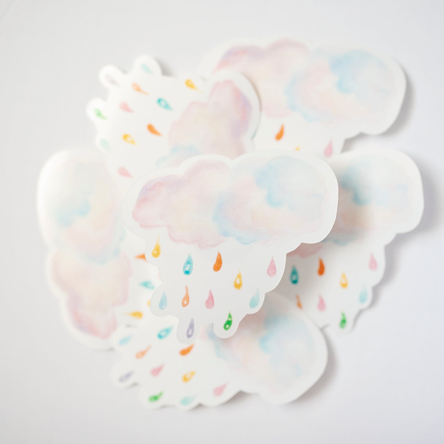 Rainy Day Watercolor Stickers