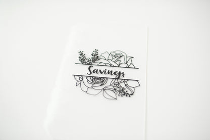 Rose | Budget Binder Floral Dashboard